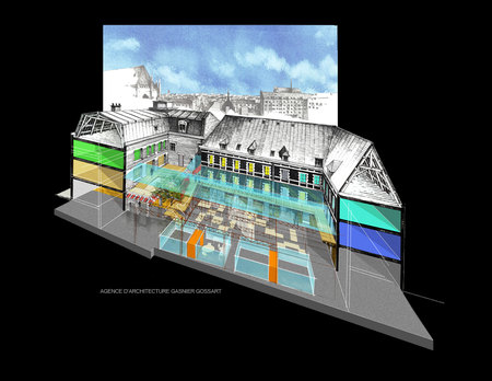 Courrier Picard &agrave; Amiens, Agence d'architecture Gasnier Gossart, aide &agrave; la conception et illustration