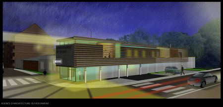 Commisariat de police de Saint Amand, Conception et illustration pour l'Atelier d'Architecture Olivier Parent