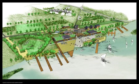 Concours base nautique, Agence d'architecture Gasnier Gossart et S&eacute;bastien Gardon architecte DPLG, illustration