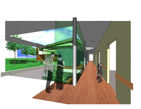 Concours centre psychiatrique pour enfants d'Arras,,Conception associ&eacute;e et illustration pour l'Atelier d'architecture Olivier Parent