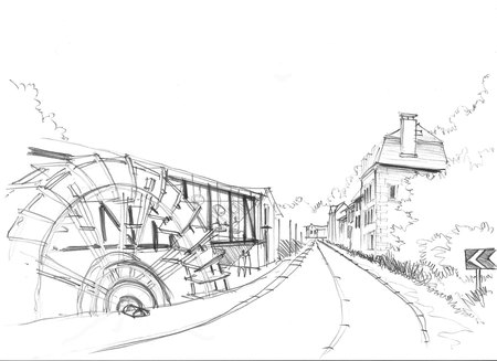Croquis pour Monsieur Brassart Ecole Chaillot