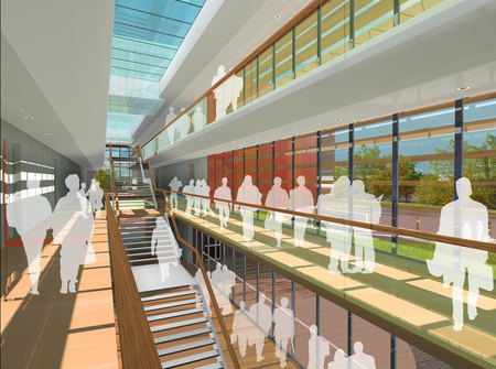 Concours Lycée Ferry anzin, Conception associée et illustration pour l'Atelier d'architecture Olivier Parent