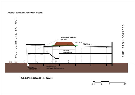 Conception pour l'agence Olivier Parent Architecte d'une surface commerciale sur Valenciennes