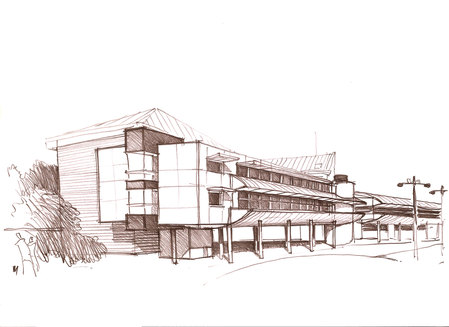 Conception et illustration pour Olivier Parent Architecte