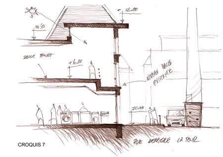 Conception et illustration pour Olivier Parent Architecte