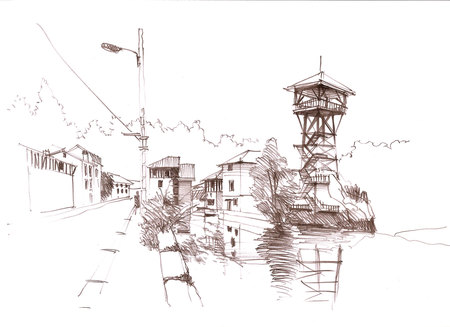 Croquis pour Monsieur Brassart Ecole Chaillot