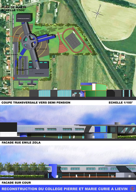 Concours pour Gonzague Crommelinck Architecte, conception et illustration