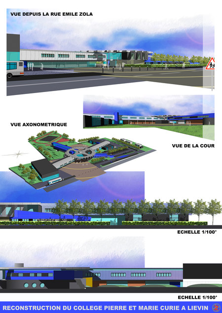 Concours pour Gonzague Crommelinck Architecte, conception et illustration