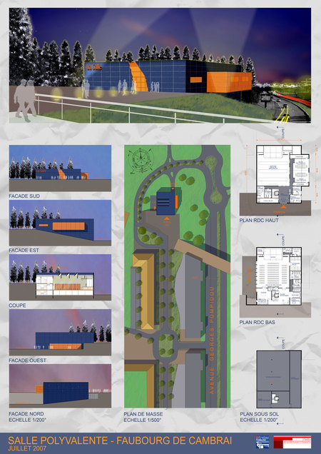 Conours pour Olivier Parent Architecte, conception et illustration
