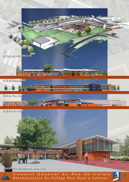 Concours pour Olivier Parent Architecte, conception, illustration Laurent Dequick
