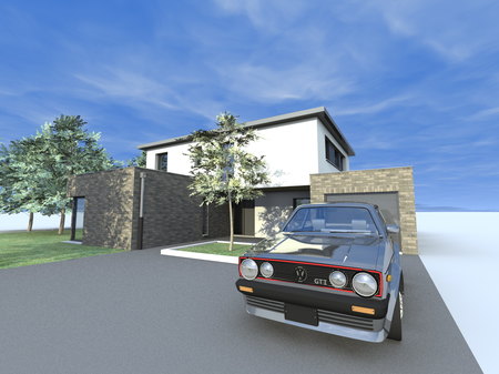 Maison individuelle &agrave; Helesmes, conception et illustration