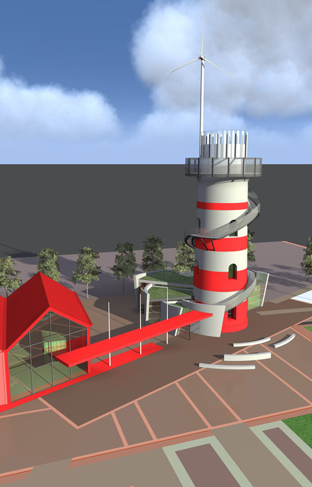 Conception de la maison du d&eacute;veloppement durable pour le Parc des Rives Cr&eacute;atives de l' Escaut