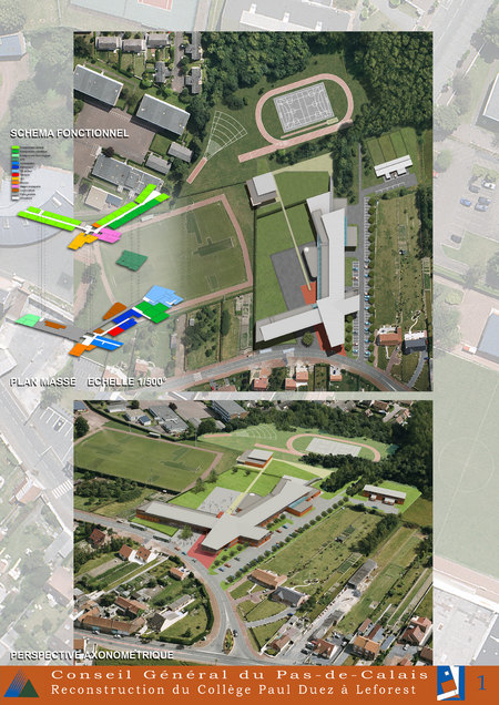 Concours pour Olivier Parent Architecte, conception, illustration Laurent Dequick