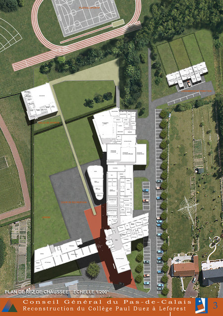 Concours pour Olivier Parent Architecte, conception, illustration Laurent Dequick